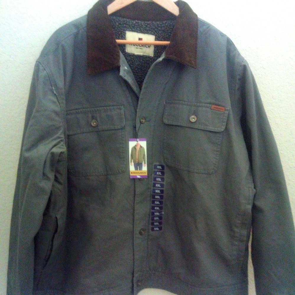 Woolrich canvas Sherpa jacket